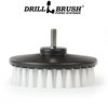 Drillbrush Softer Bristle Scrub Brush 5" Round with Power Drill Attachment CH-Wht-5inch